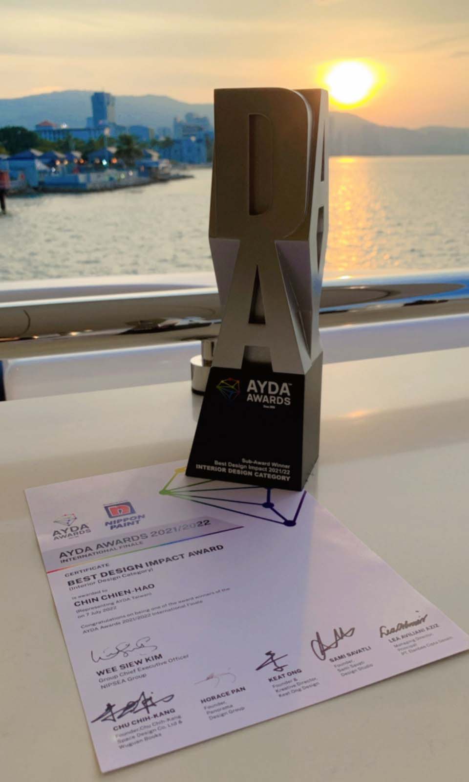 賀！台灣勇奪2022 AYDA Awards 白金獎總決賽最佳設計影響力大獎！